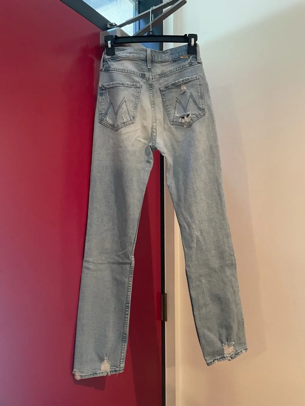 Mother High-Rise Light Wash Distressed Women’s Jeans - Picture 5 of 7